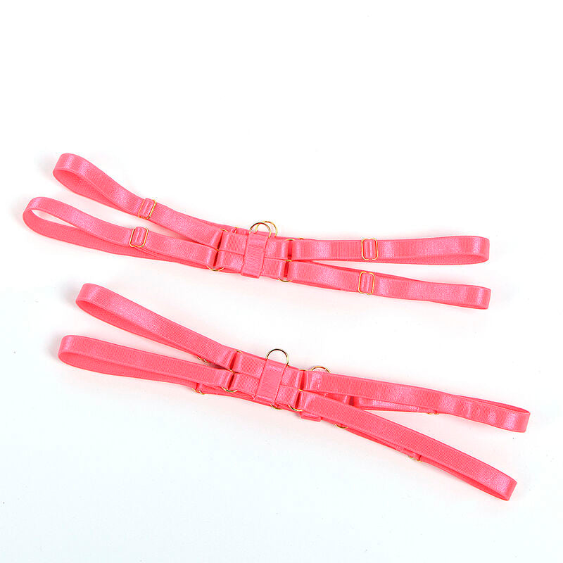 Subblime Sets Subblime - 955304 Bra Set With Necklace And Leg Details Fluorescent Pink L/Xl