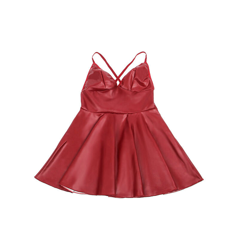 Subblime Dresses Subblime - 955397 Dress With Burgundy Leather Straps S/M