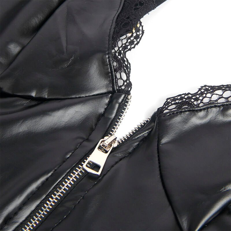 Subblime Bodies Subblime - 955465 Black Leather Zipper Body L/Xl
