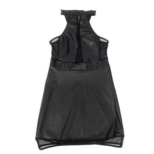 Subblime Dresses Subblime - 955472 Halter Neck Dress With Transparencies Black S/M