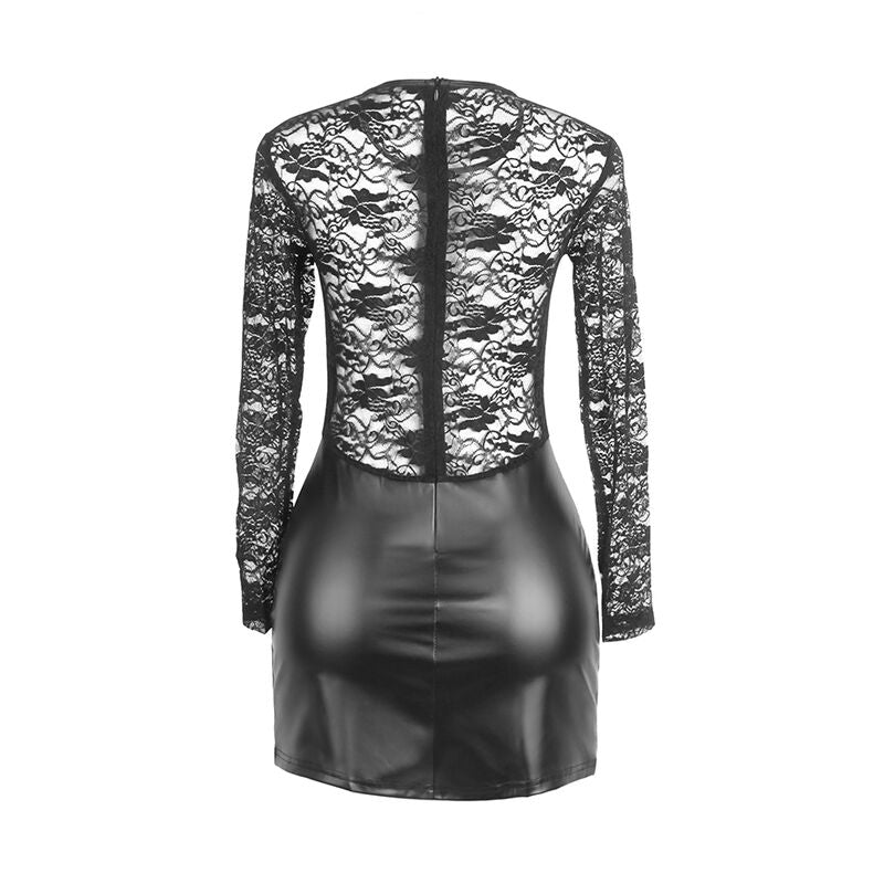 Subblime Dresses Subblime - 955601 Long Sleeved Dress With Black Lace L/Xl