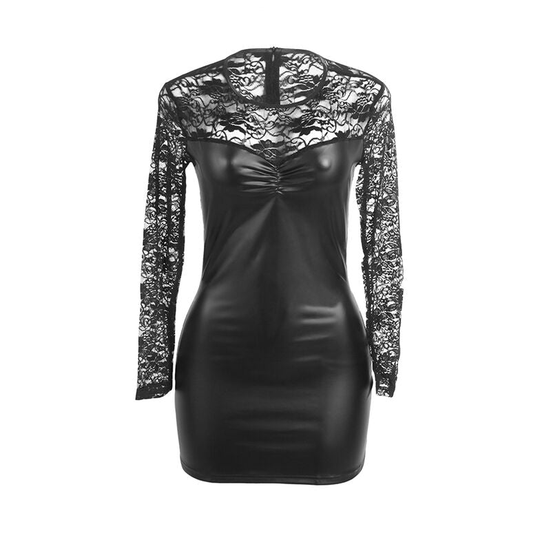 Subblime Dresses Subblime - 955601 Long Sleeved Dress With Black Lace L/Xl