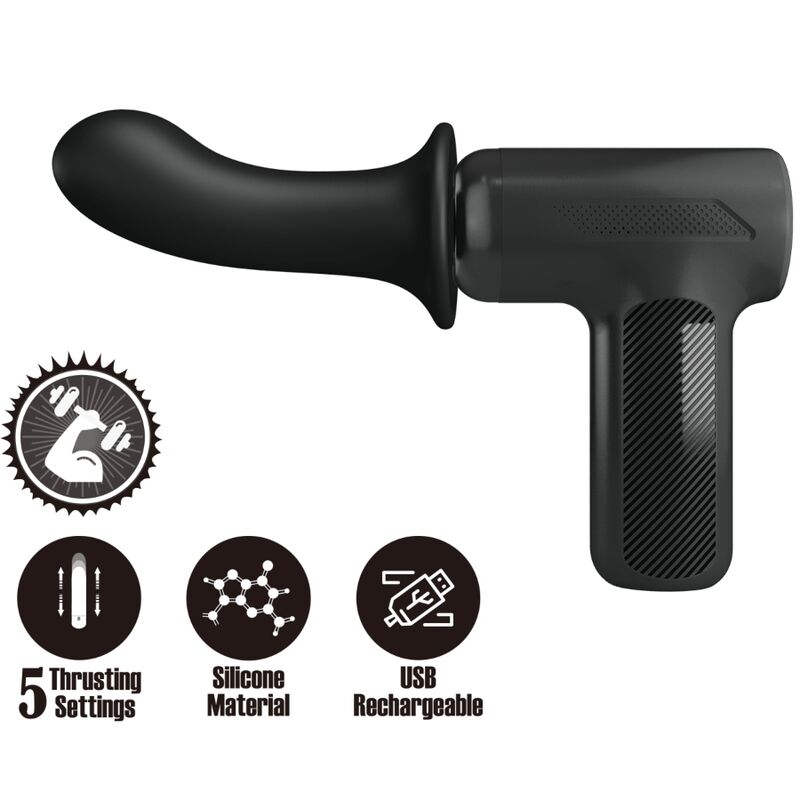 Pretty Love C-Type Pretty Love - Dj Doctor Massager 5 Settings Black