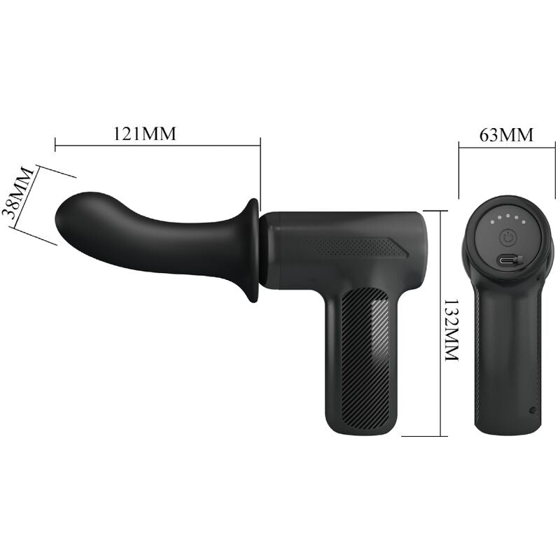 Pretty Love C-Type Pretty Love - Dj Doctor Massager 5 Settings Black