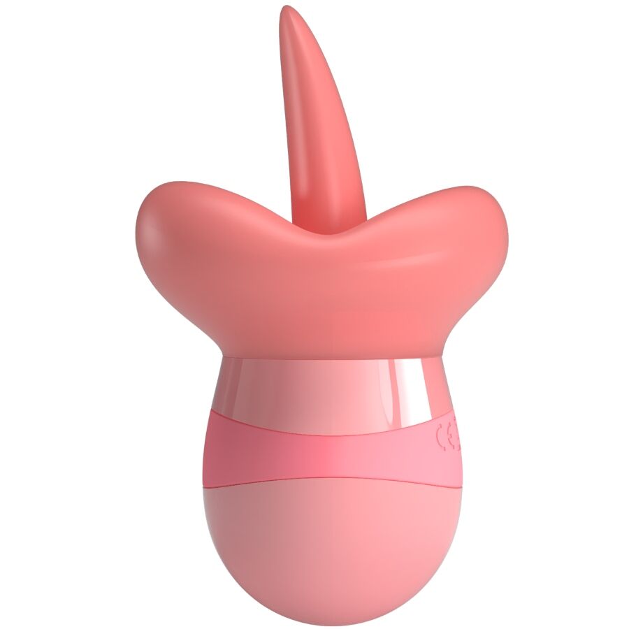 Pretty Love Kylee Tongue Clitoris Stimulator 10 Vibrations Nude Pink