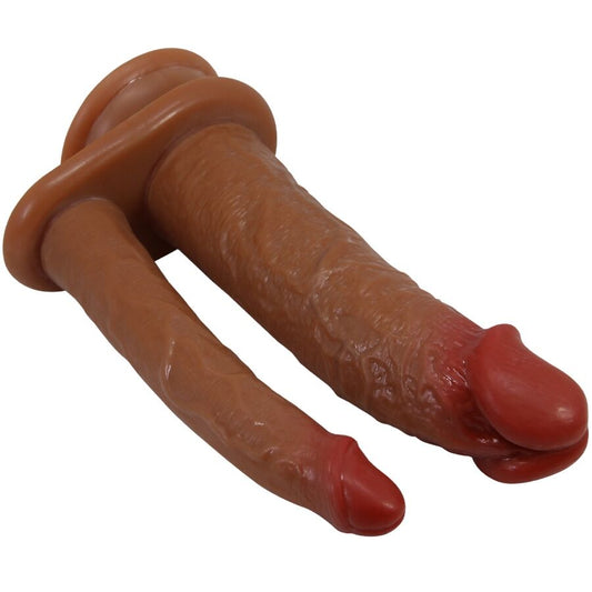 Pretty Love Goran Double Dildo Realistic Natural Mulato