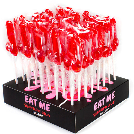 Secretplay Cosmetic Secretplay - Display Assortment Penis Lollipops Strawberry 40 Units