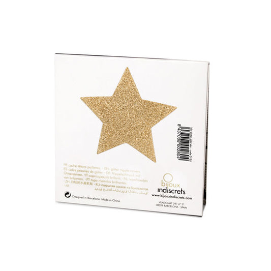 Bijoux Flash Collection Bijoux - Indiscrets Flash Golden Star Nipple Covers
