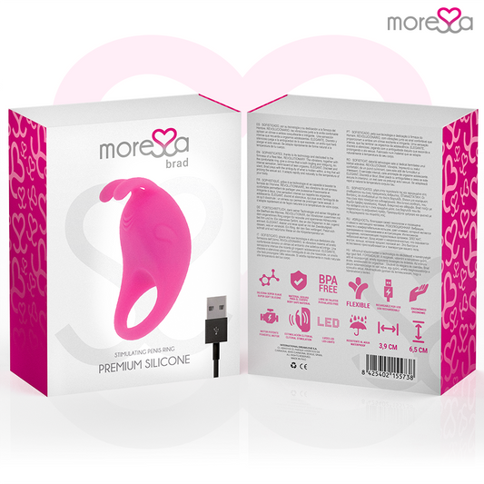 Moressa Brad Premium Silicone Rechargeable Pink