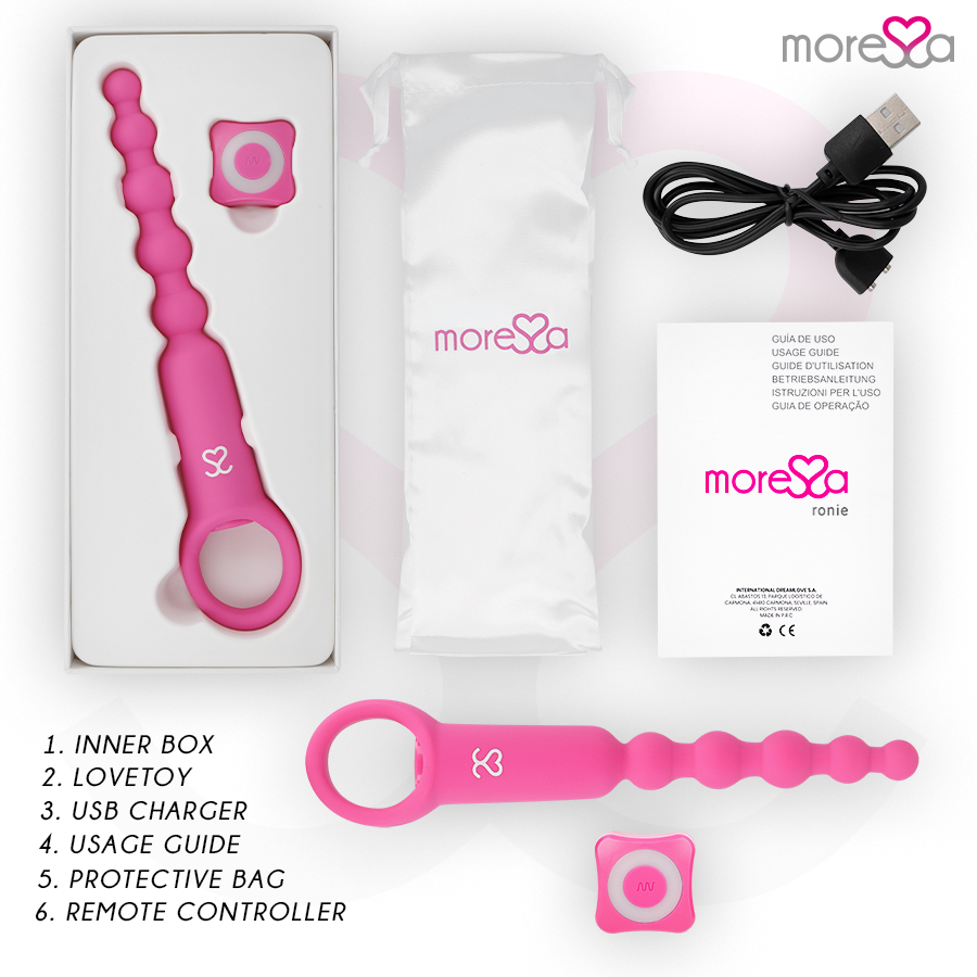 Moressa Ronie Remote Control Anal Pleasure Pink