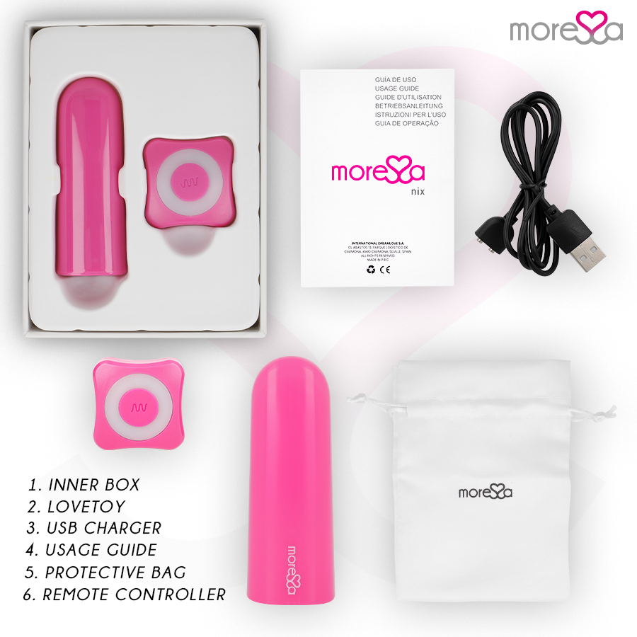 Moressa Nix Vibrator Remote Control Pink