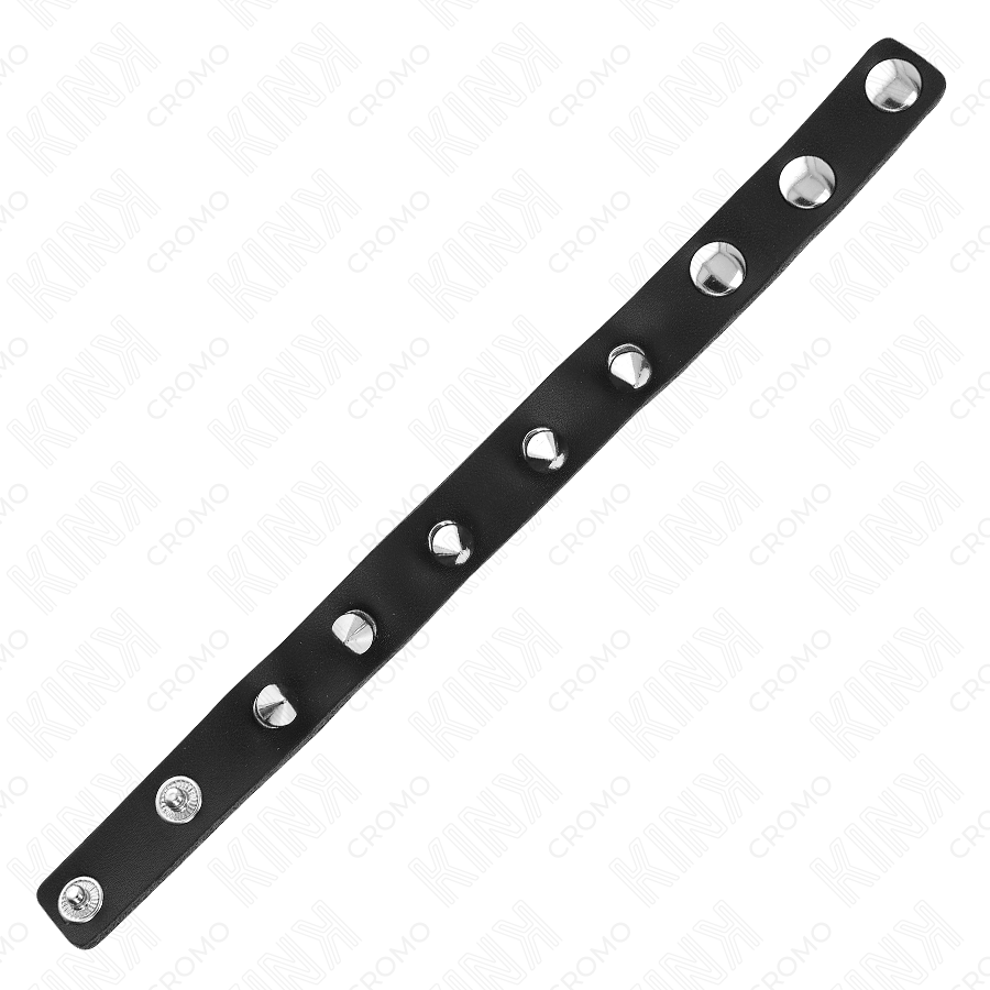 Kink Ring Power Kink - Leather Penis Ring With Spikes 21.5 X 1.6 Cm