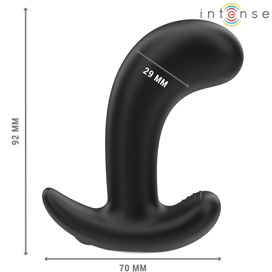 Intense Chandler Anal Plug with Remote Black