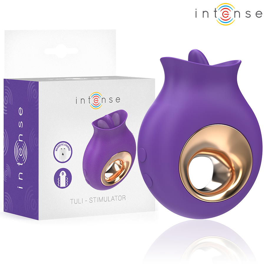 Intense Fun Intense - Tuli Clitoris Stimulator 9 Vibrations & 9 Oscillations Purple