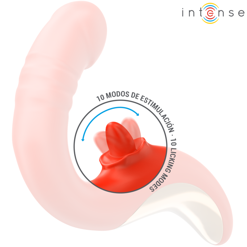 Intense Fun Intense - Paulina Vibrator And Stimulator In U Shape Red