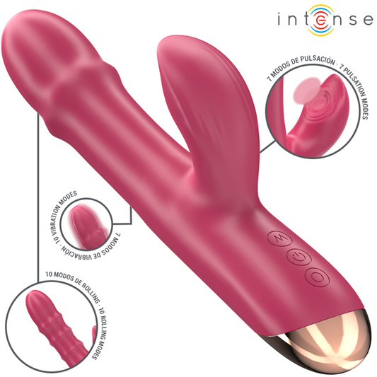 Intense Fun Intense - Chloe Multifunction Vibrator 3 In 1 Red