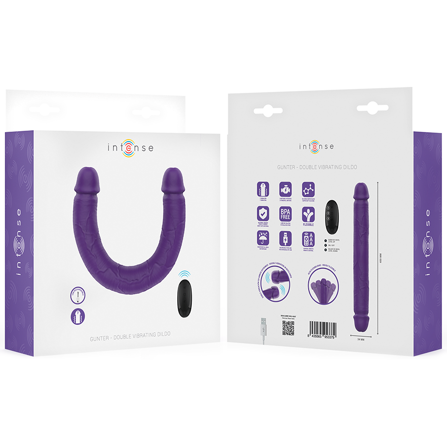 Intense Gunter Dildo Double Vibrator Remote Control