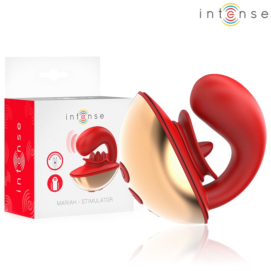 Intense Mariah U Shape Vibrator & Stimulator Red