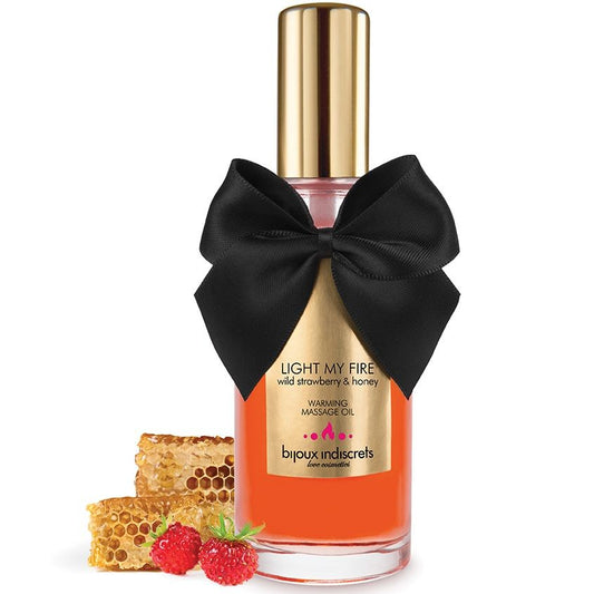 Bijoux Love Cosmetiques Bijoux - Massage Oil Heat Effect Strawberry Aroma
