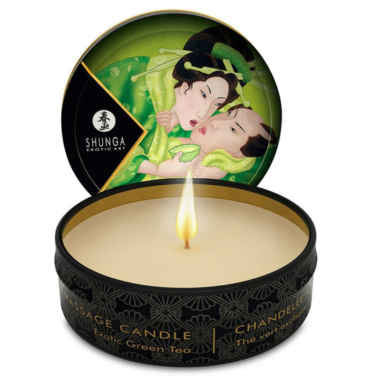 Shunga Candles Shunga - Mini Caress By Candelight Massage Candle T Green 30 Ml
