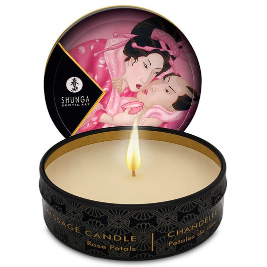 Shunga Candles Shunga - Mini Caress By Candelight Roses Massage Candle 30 Ml