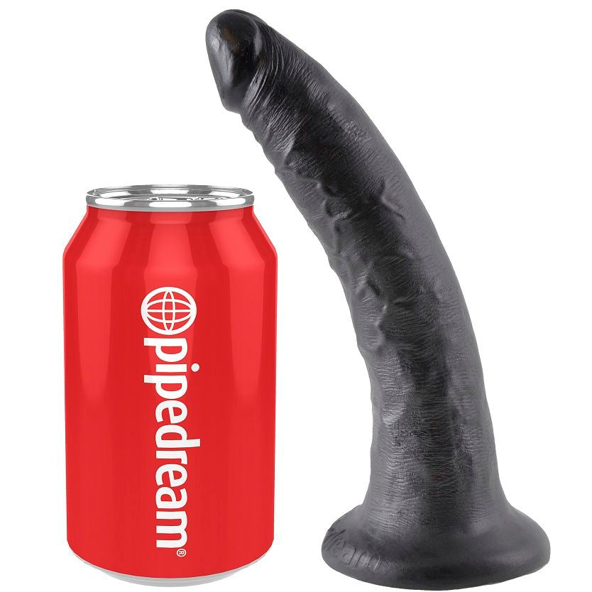 King Cock 7 Dildo Black 17.8 Cm