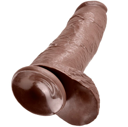 King Cock 12 Dildo Brown With Balls 30.48 Cm