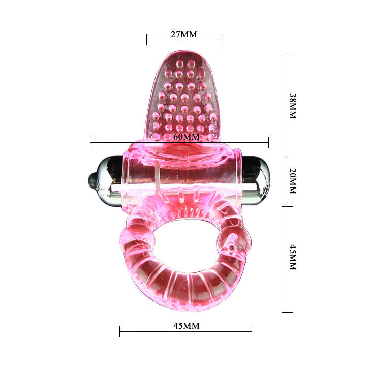 Baile For Him Baile - Sweet Abs 10 Rhythms Ring Pink Vibrator Penis Ring