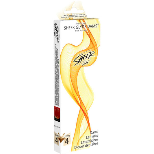 Sheer Glyde Dams Laminas Latex Oral Sex Vanilla