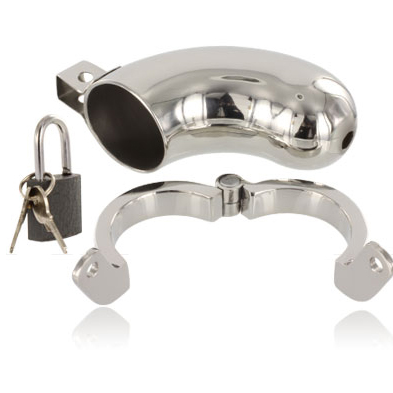 Metal Hard Brig Chastity Ring
