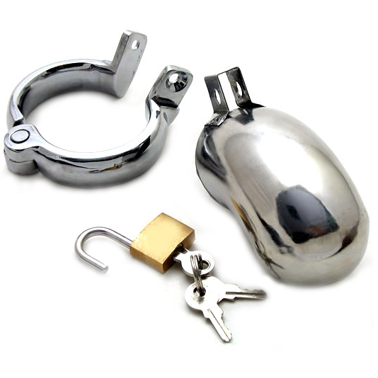 Metal Hard Brig Chastity Ring