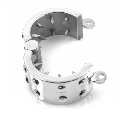 Metal Hard Anti-Erection Chastity Ring
