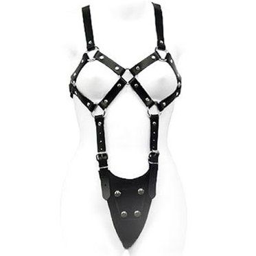 Leather Body Exposed Body Woman