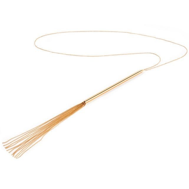 Bijoux Magnifique Bijoux - Magnifique Metal Chain Necklace / Whip