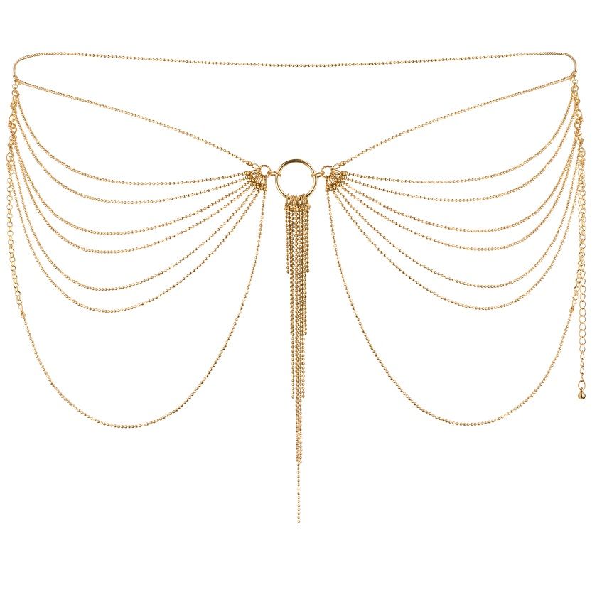 Bijoux Magnifique Bijoux - Magnifique Metal Chain Jewel For Golden Waist