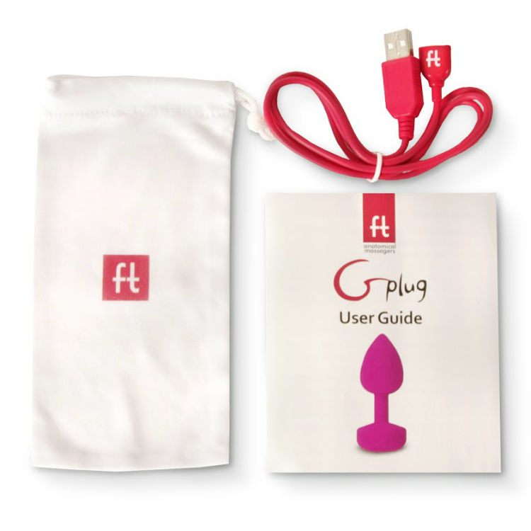 G-Vibe Funtoys Gplug Anal Rechargeable Vibrator Large Neon Pink 3.9Cm
