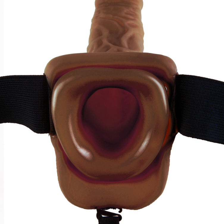Fetish Fantasy Series Series 9 Hollow Strap-On With Balls 22.9Cm Brown