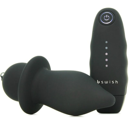 B Swish Bfilled Classic Vibrating Plug Black