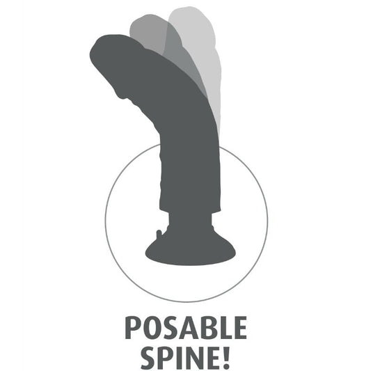 King Cock 15.24 Cm Vibrating Cock Flesh