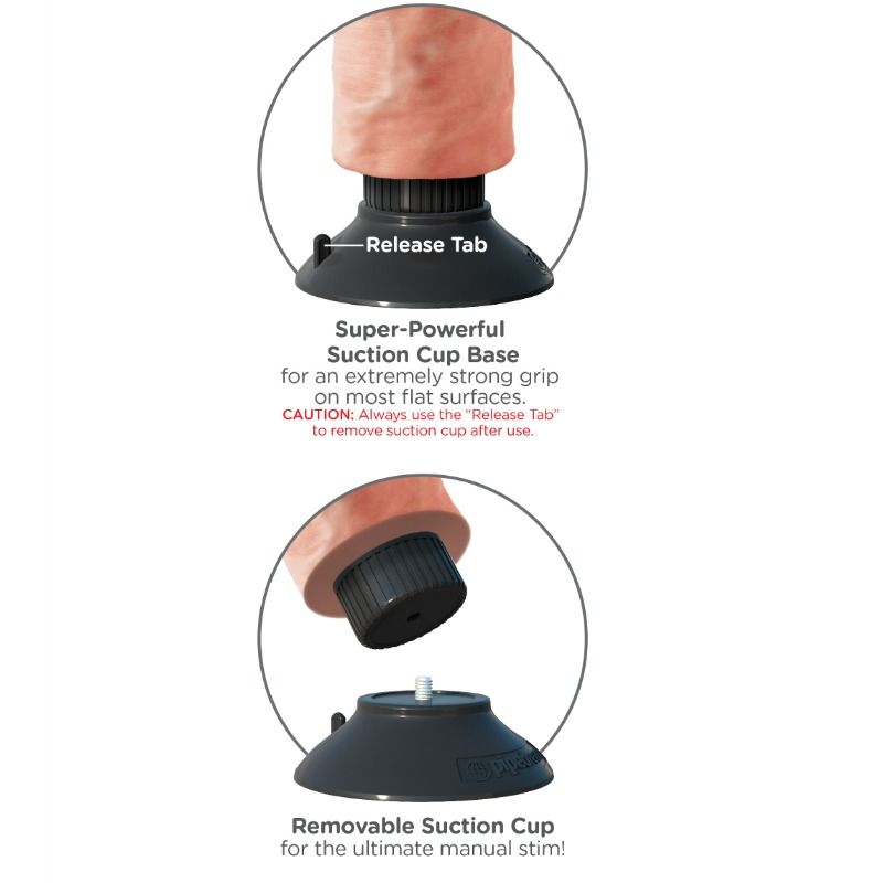 King Cock 23 Cm Vibrating Cock Flesh