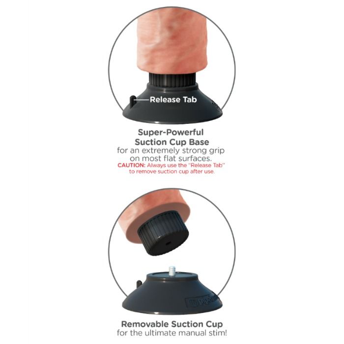 King Cock 25.5 Cm Vibrating Cock With Balls Flesh