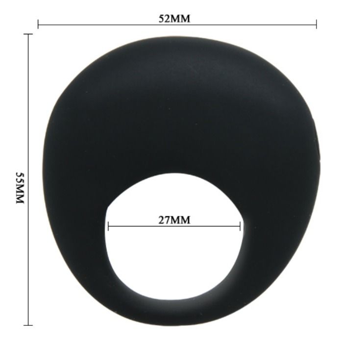 Pretty Love Male Pretty Love - Trap Vibrator Ring Black