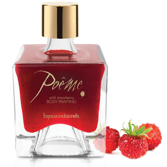 Bijoux Poeme Body Painting Bijoux - Poeme Edible Paint Wild Strawberry 50 Gr