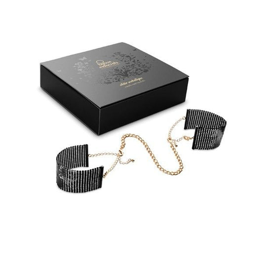 Bijoux Desire Metallique Bijoux - Désir Métallique Black Metal Mesh Handcuffs