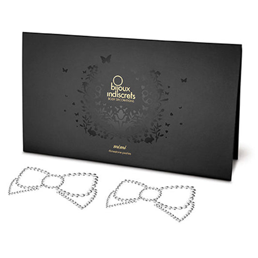 Bijoux Jewelry Bijoux - Mimi Bow Silver Nipple Covers
