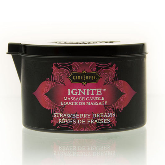 Kamasutra Cosmetics Kamasutra - Strawberry Dreams Massage Candle 170 Gr