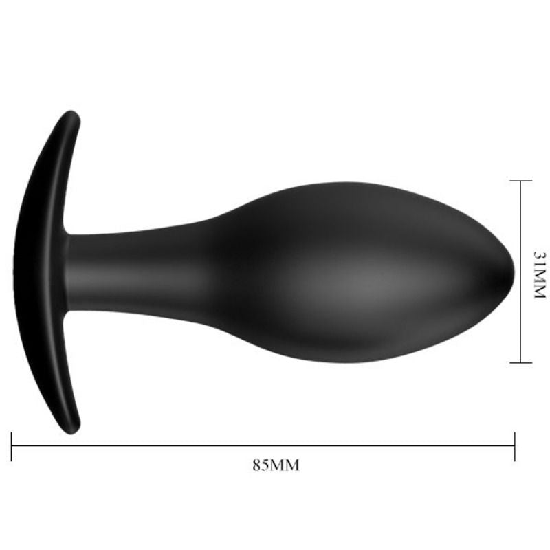 Pretty Love Bottom Pretty Love - Anal Plug Silicone Anchor 8.5 Cm Black