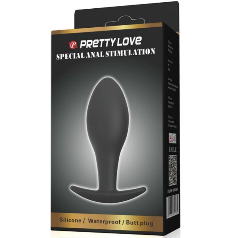 Pretty Love Bottom Pretty Love - Anal Plug Silicone Anchor 8.5 Cm Black