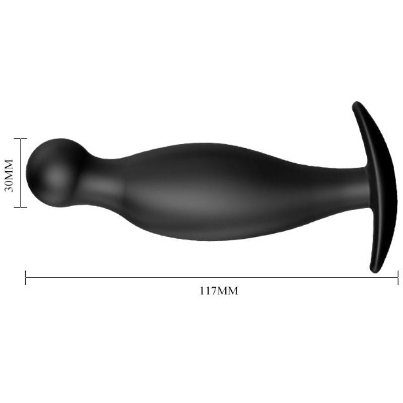 Pretty Love Bottom Pretty Love - Silicone Anal Plug 11.7 Cm Black