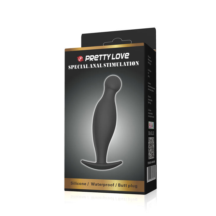 Pretty Love Bottom Pretty Love - Silicone Anal Plug 11.7 Cm Black